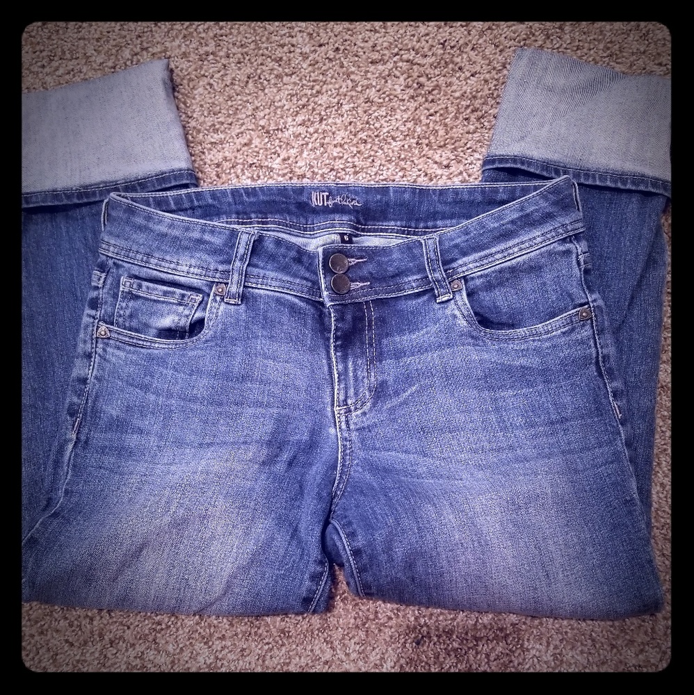 Kut from the Kloth Rolled Cuff Boyfriend Jeans